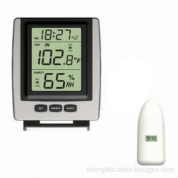 Wireless Digital Promotional Desk Clock with Alarm, 433MHz Frequency